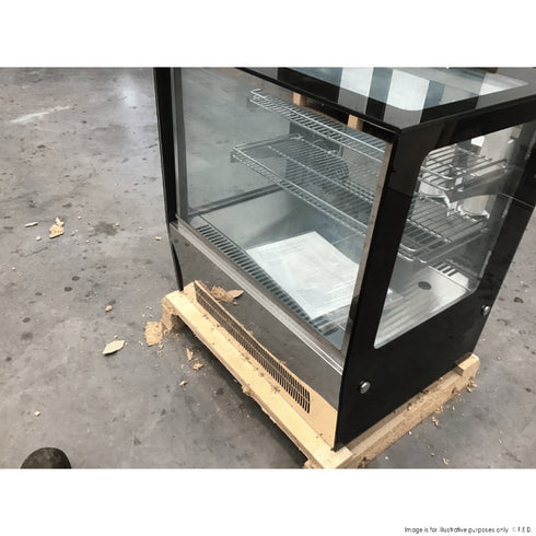 2NDs: Bonvue Counter top square glass cold food display - GN-660RT-NSW1878